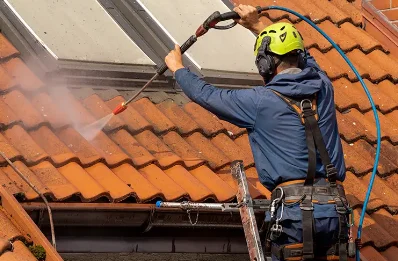 Démoussage et hydrofuge de toiture à la Bastide-d'Engras
